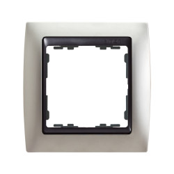 MARCO 1 ELEM.ALUMINIO MATE /ZOC.GRAFITO Simon