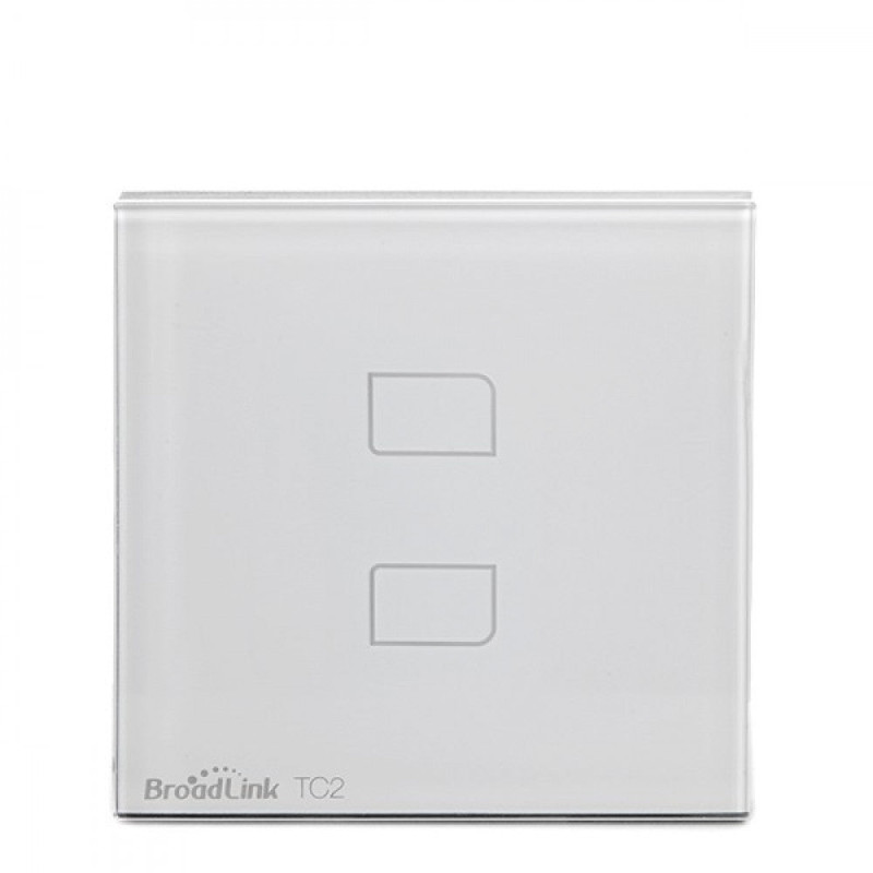 Interruptor Táctil Pared Inteligente Broadlink Basic - Doble