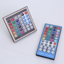 Panel y Mando a Distancia para Tiras LEDs RGBW 12-24VDC hasta 192/384W