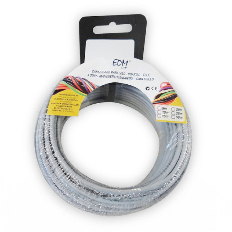 Carrete Cablecillo Flexible 2,5mm Gris 15M Libre de Halógenos [E3-28464]