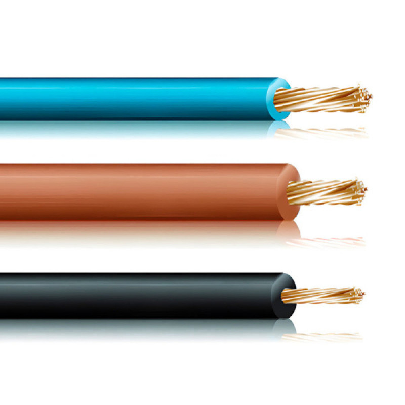 Cablecillo Reforzado 4mm Bicolor Libre de Halógenos por Metro [E3-16405]