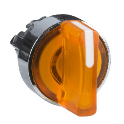 CABEZA SELECTOR LUMINOSO 2 POS. FIJAS AMARILLO