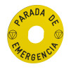 ETIQUETA CIRCULAR 60MM PARADA EMERGENCIA   ref. ZBY9430 [PLAZO 3-6 SEMANAS]