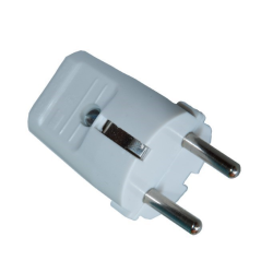 CLAVIJA SCHUKO T/T 4,8 mm. RETRACTILADA