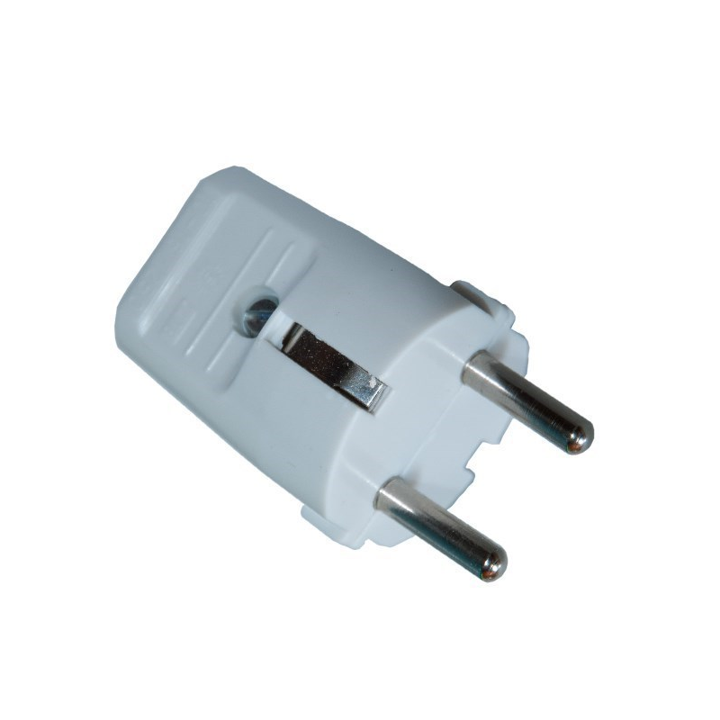 CLAVIJA SCHUKO T/T 4,8 mm. RETRACTILADA