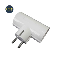 CLAVIJA DOBLE CON BAQUELITA T/TL 16 A 250 V EDM