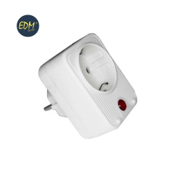 CLAVIJA ADAPTADORA CON PROTECCIÓN TERMICA  RETRACTILADA EDM