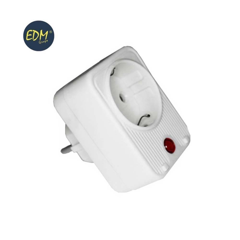 CLAVIJA ADAPTADORA CON PROTECCIÓN TERMICA  RETRACTILADA EDM