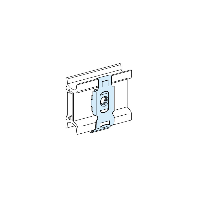 20 tuercas clip M5 para atornillar aparamenta en carril modular ref. 3165 Schneider Electric [PLAZO 3-6 SEMANAS]