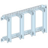 Placa soporte de 4 carriles modulares verticales para bornes de conexión ref. 4223 Schneider Electric [PLAZO 3-6 SEMANAS]