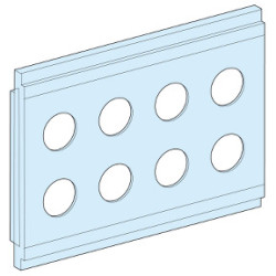 Tapa soporte G IP55 8 aparatos diámetro 22 mm + 4 obturadores ref. 8862 Schneider Electric [PLAZO 3-6 SEMANAS]