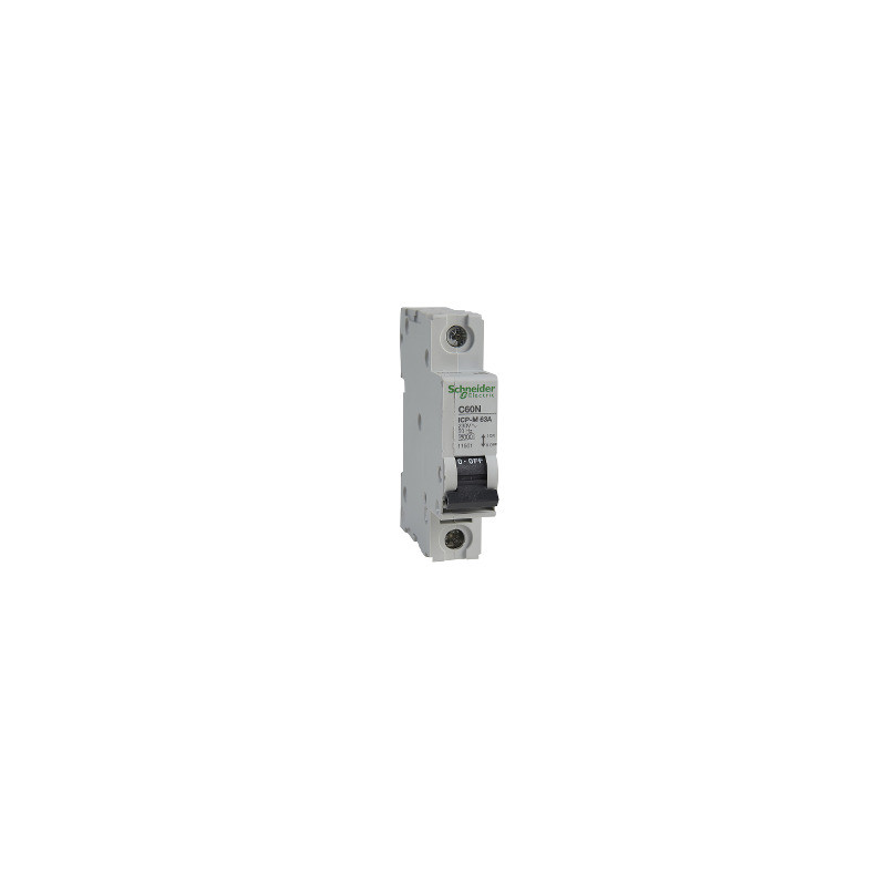 ICP-M C60N interruptor automático magnetotérmico 1P - 63A - 6kA - 230/400 V ref. 11901 Schneider Electric [PLAZO 3-6 SEMANAS]