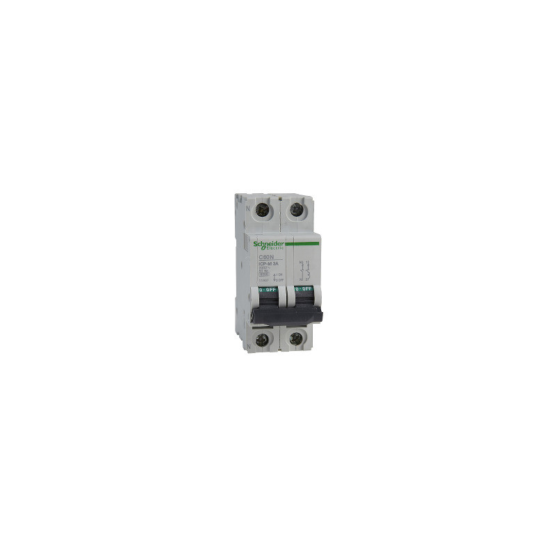 ICP-M C60N interruptor automático magnetotérmico 1P + N - 3A - 6kA - 230 V ref. 11907 Schneider Electric [PLAZO 3-6 SEMANAS]