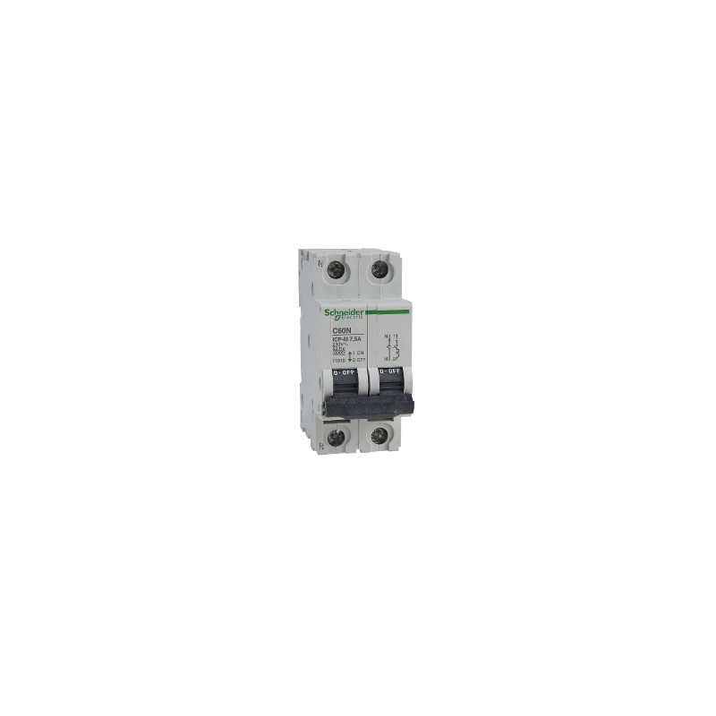 ICP-M C60N interruptor automático magnetotérmico 1P + N - 7.5A - 6kA - 230 V ref. 11910 Schneider Electric [PLAZO 3-6 SEMANAS]