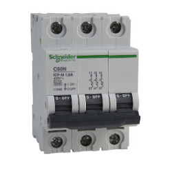 ICP-M C60N interruptor automático magnetotérmico 3P - 1.5A - 6kA - 400 V ref. 11948 Schneider Electric [PLAZO 3-6 SEMANAS]
