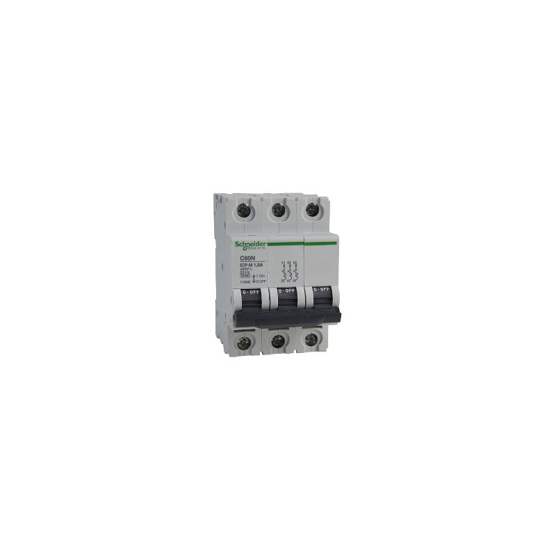 ICP-M C60N interruptor automático magnetotérmico 3P - 1.5A - 6kA - 400 V ref. 11948 Schneider Electric [PLAZO 3-6 SEMANAS]