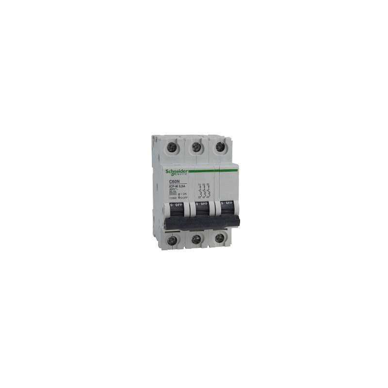 ICP-M C60N interruptor automático magnetotérmico 3P - 3.5A - 6kA - 400 V ref. 11950 Schneider Electric [PLAZO 3-6 SEMANAS]