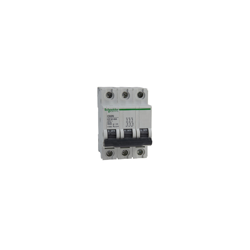 ICP-M C60N interruptor automático magnetotérmico 3P - 40A - 6kA - 400 V ref. 11959 Schneider Electric [PLAZO 3-6 SEMANAS]