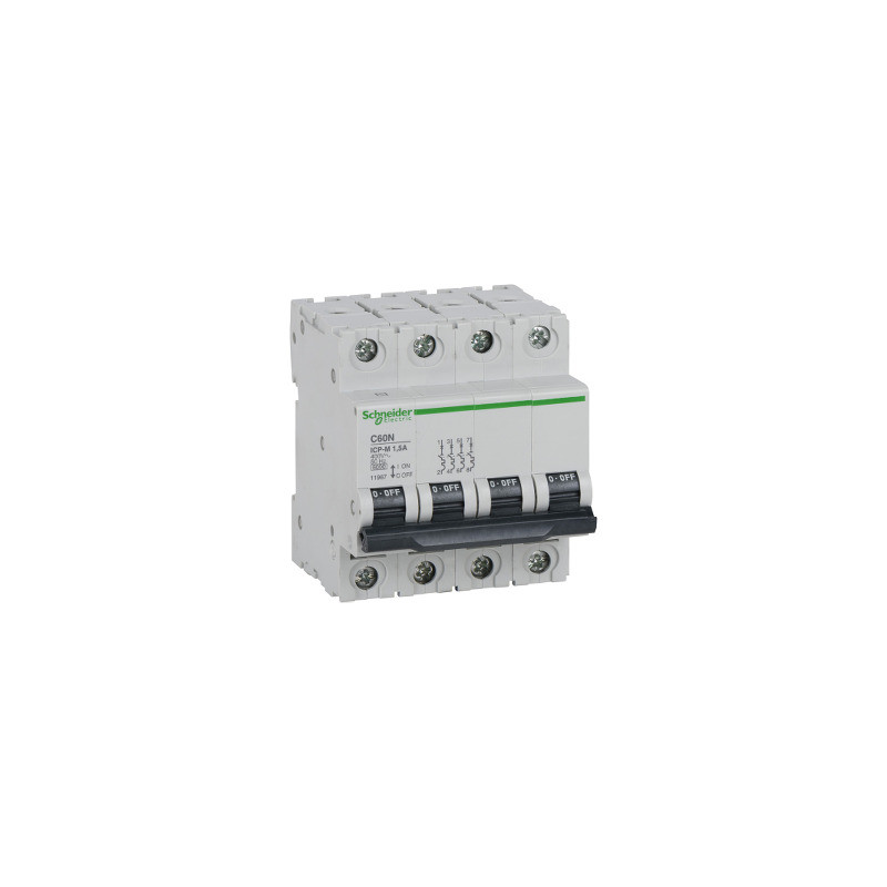 ICP-M C60N interruptor automático magnetotérmico 4P - 3.5A - 6kA - 400 V ref. 11969 Schneider Electric [PLAZO 3-6 SEMANAS]