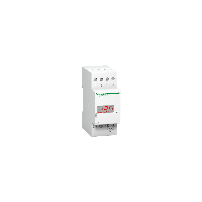 voltímetro digital modular VLT 230 V 0 a 600 V ref. 15201 Schneider Electric [PLAZO 3-6 SEMANAS]