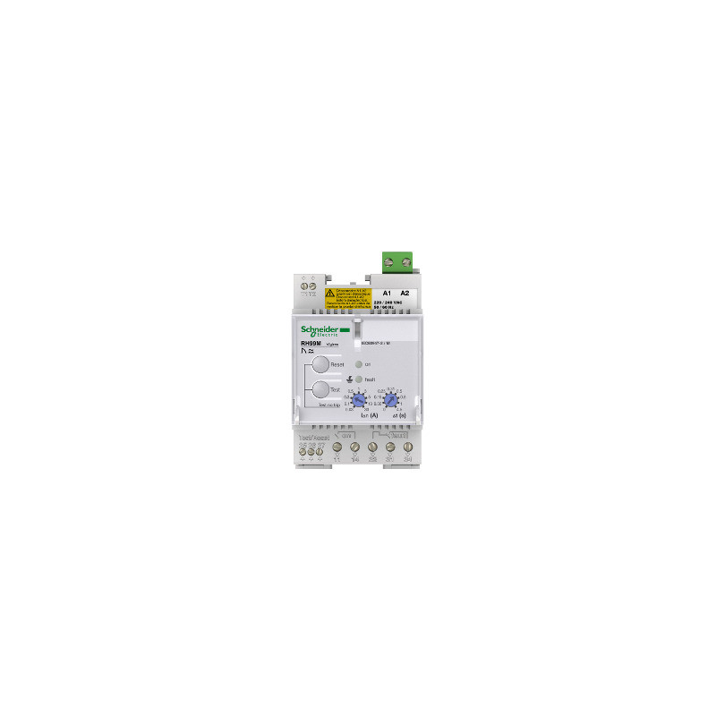 Relé diferencial RH99M con rearme automático - 0.03..30 A - 0..4.5 s - 525 V ref. 56195 Schneider Electric [PLAZO 3-6 SEMANAS]