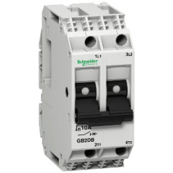 TeSys GB2 - Disyuntor magnetotérmico - 2P - 16 A - Id = 220 A ref. GB2DB21 Schneider Electric [PLAZO 3-6 SEMANAS]