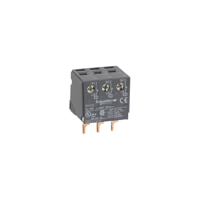 TeSys GV2 - Limitador corriente para disyuntor GV2 - montaje en parte superior ref. GV1L3 Schneider Electric [PLAZO 3-6 SEMANAS]