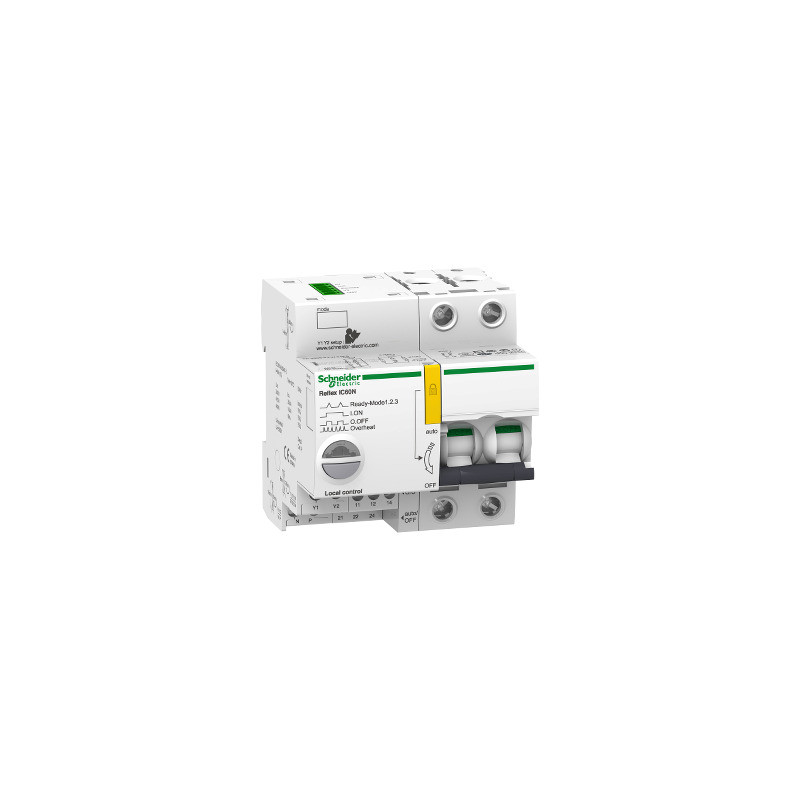 Interruptor automático con telemando Reflex iC60N - con Ti24 - 25 A 2P curva B ref. A9C61225 Schneider Electric [PLAZO 8-15 DIAS