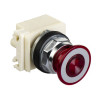 cabeza Ø41 pulsador seta luminoso rojo Ø30 pulsar-tirar 120V para lámpara BA 9s ref. 9001KR9P38LRR Schneider Electric [PLAZO 8-1