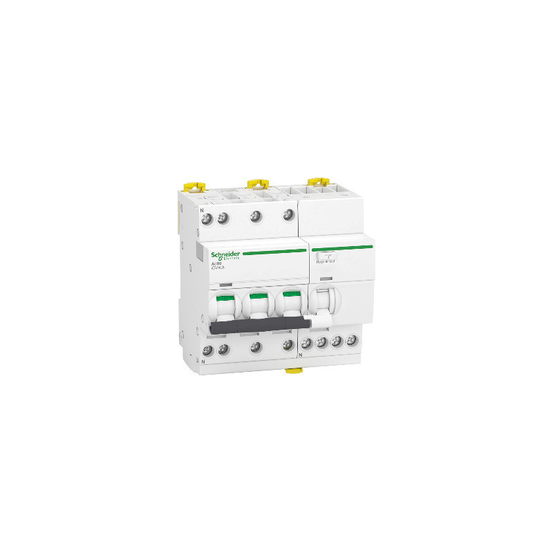 Acti9 iCV40N - RCBO - 3P+N - 20A - Curva C - 6000A - 30mA - tipo A-SI ref. A9DF3720 Schneider Electric [PLAZO 3-6 SEMANAS]