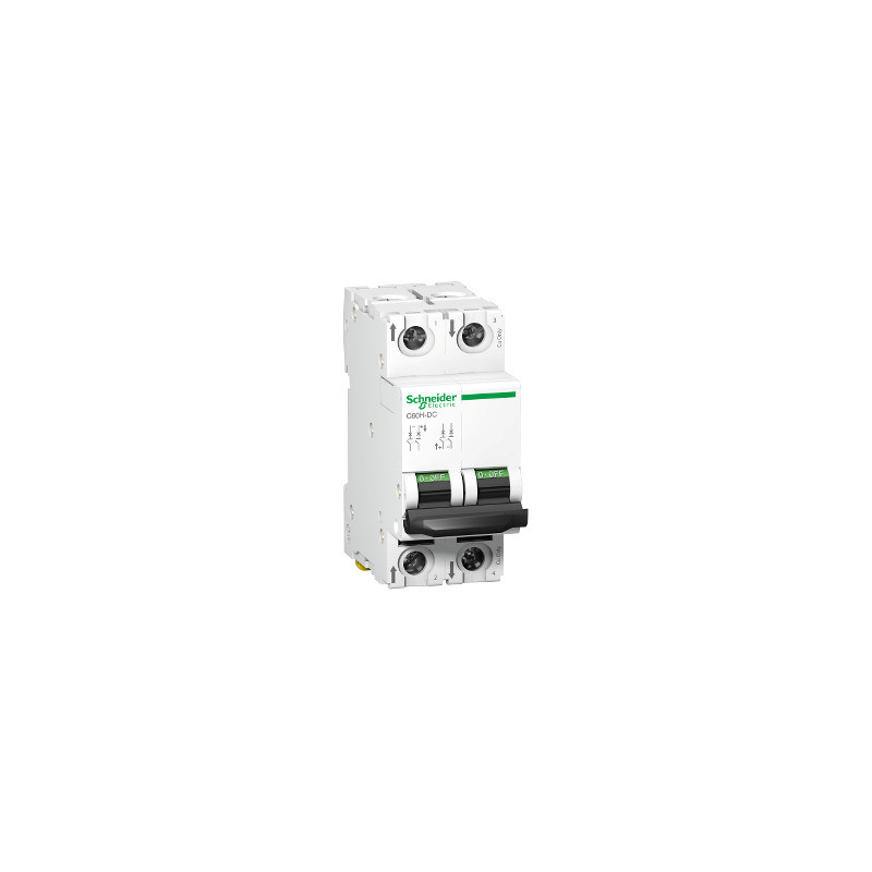 Interruptor automático especial de CC - C60H - 500 V - 2P - 63 A - curva C ref. A9N61539 Schneider Electric [PLAZO 3-6 SEMANAS]