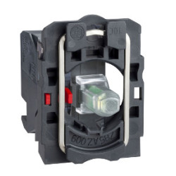 cuerpo con bloque luminoso verde/anillo de fijación LED 24V 1 NC ref. ZB5AW0B324 Schneider Electric [PLAZO 3-6 SEMANAS]