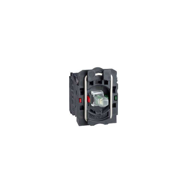Cuerpo con bloque luminoso verde/anillo de fijación led 1NA + 1NC - 24V ref. ZB5AW0B35 Schneider Electric [PLAZO 3-6 SEMANAS]