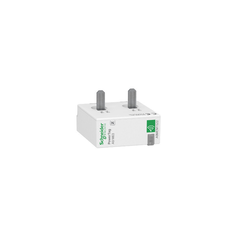 Sensor de energía Acti 9 (máx. 63 A) PowerTag 1P+N inferior ref. A9MEM1522 Schneider Electric [PLAZO 3-6 SEMANAS]
