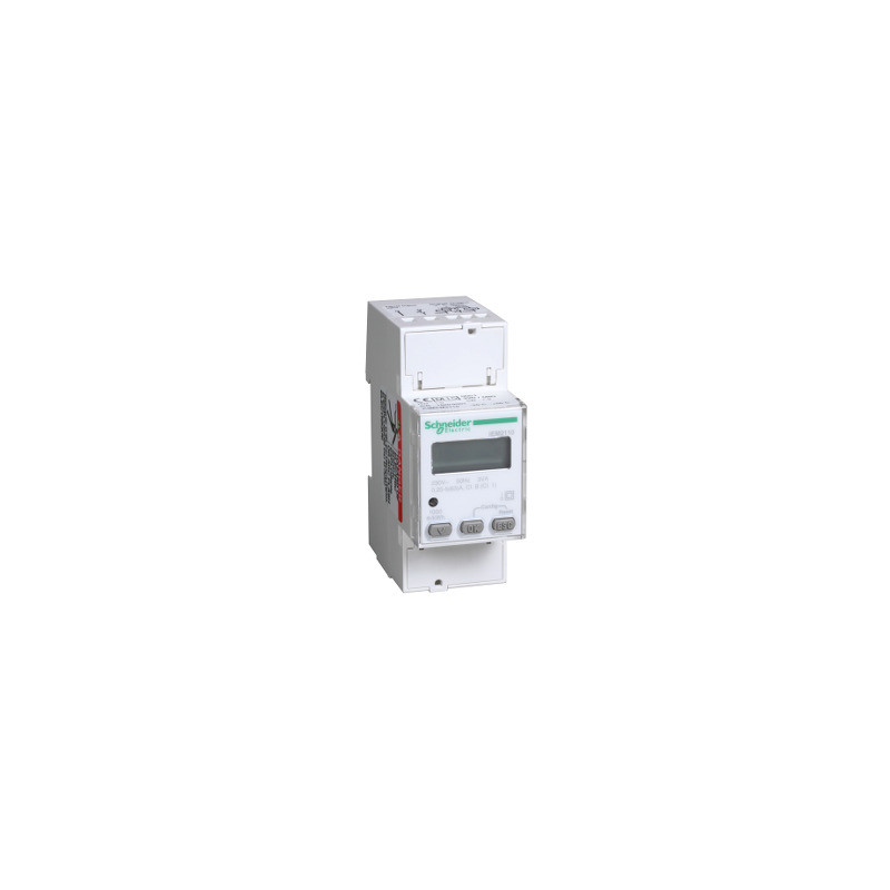 modular single phase power meter iEM2110 - 230V - 63A with pulse - MID ((*)) ref. A9MEM2110 Schneider Electric [PLAZO 3-6 SEMANA